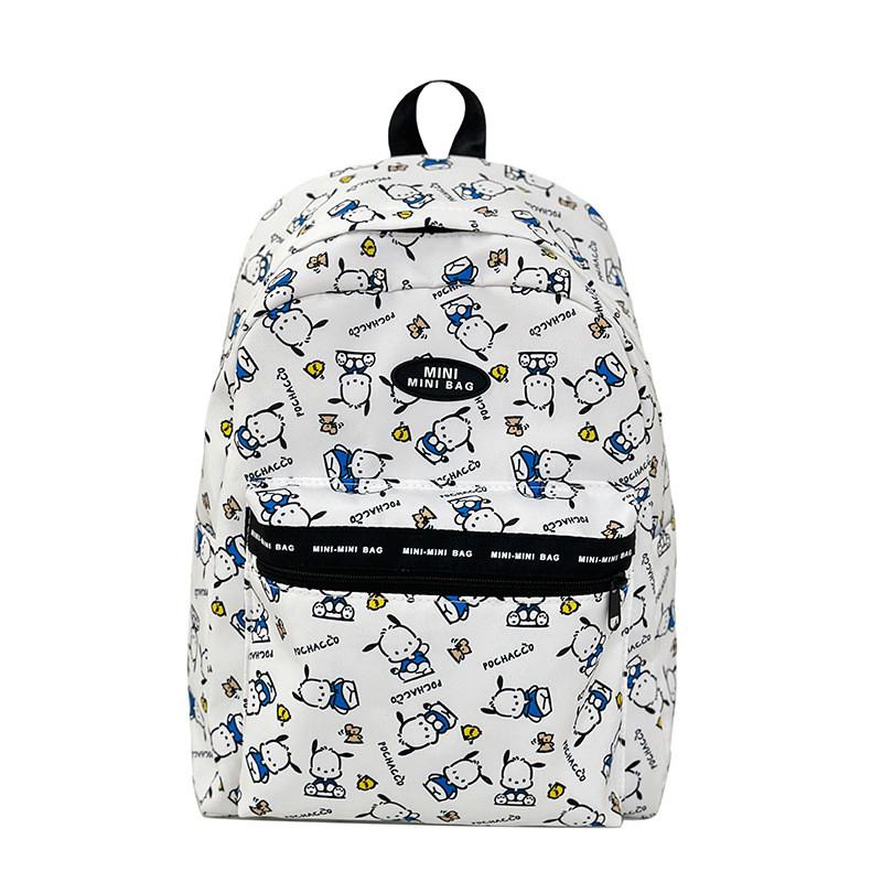 Hello Kitty Pochacco Pompompurin Kuromi Kids Backpack With Breathable Nylon For Elementary School Students 30x23x13cm