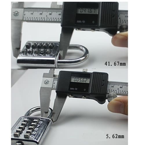 MIFO Padlock, Push Button, Password Lock, Fixed Number, Suitcase Luggage, Locker Room, Warehouse, Shed, Toolbox, Anti-Theft, Durable and Secure Padloc