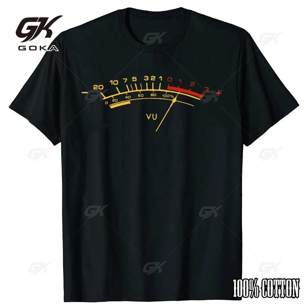 

VU-метр Звукорежиссер DJ Аналоговый Любитель Аудио Дизайн Графические Футболки Мужская одежда Уличная одежда Женская с коротким рукавом Повседневные топы 4XL