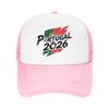 Portugal Football Match  Mesh Baseball Cap Adult Sun Hat Usa Canada Mexico Soccer Hats Adjustable Summer Trucker Hats