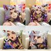 Arataki Itto Genshin Impact Cushion Cover Natural Linen Organic Fabric DoubleSided Printing Room Sofa Decor Pillow Case