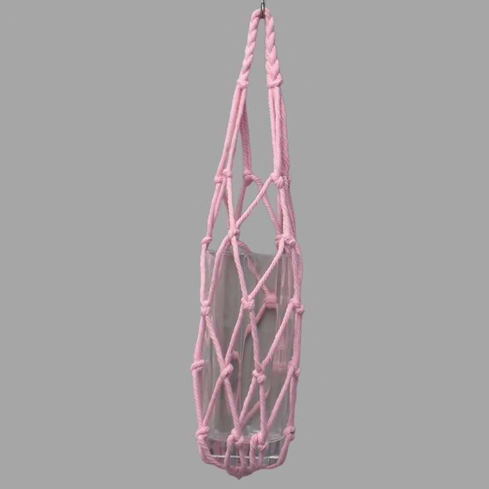 Woven Net Bottle Mugs Storage Bag Foldable Portable Cups Holder Coffee Cup Mesh Bag Camping