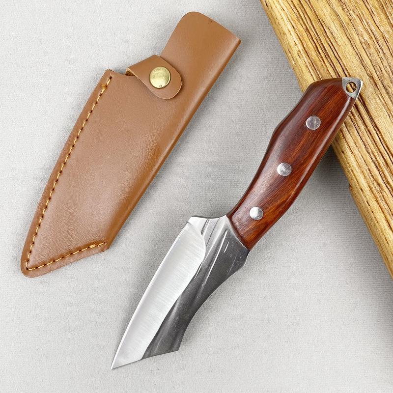 Stainless Steel Boning Knife Butcher Fish Fruit Vegetable Cutter Cleaver Kitchen Knives with Sheath
