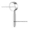 304 Stainless Steel Pressurized Handheld Shower Head Set with Detachable and Descalable Head and Hose