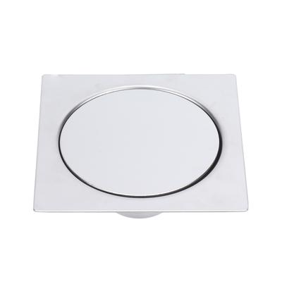 Pedal-Bodenablauf, Edelstahl, 10 x 10 cm, Dusch-Deodorant, Bounce-Bodenablauf für Badezimmer