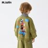 M.Latin Kids' Cartoon Jacquard Stand-Collar Sport Jacket
