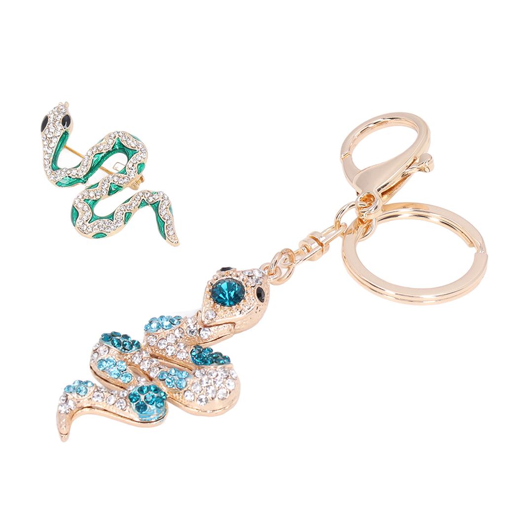 Snake Brooch Exquisite Design Premium Alloy Sturdy Durable Wear Resistant Wide Application Women