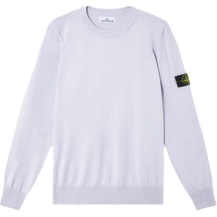 

Stone Island Badge Crew Neck Long Sleeve Sweater Men sweater Lilac K1S1551000-53S00B2-V0088 L