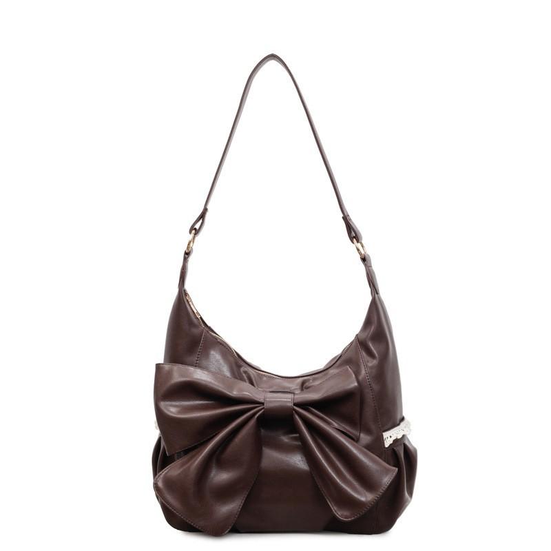 

Niche Japanese Literature Art Large-capacity Commuting One-shoulder Tote Bag Women Sweet Temperament Bowknot Cross-body