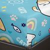 Cute Cartoon Cat Pattern Bed Hat Four-Piece Bedding Set Bedroom Dormitory Bedding Decoration