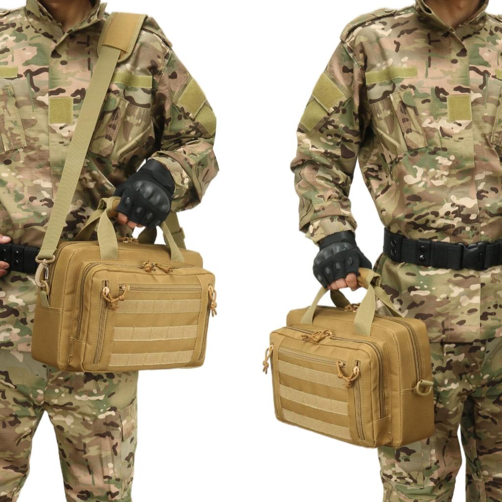 Outdoor multi-functional large-capacity gun bag, outdoor waterproof military enthusiast diagonal compartment bag