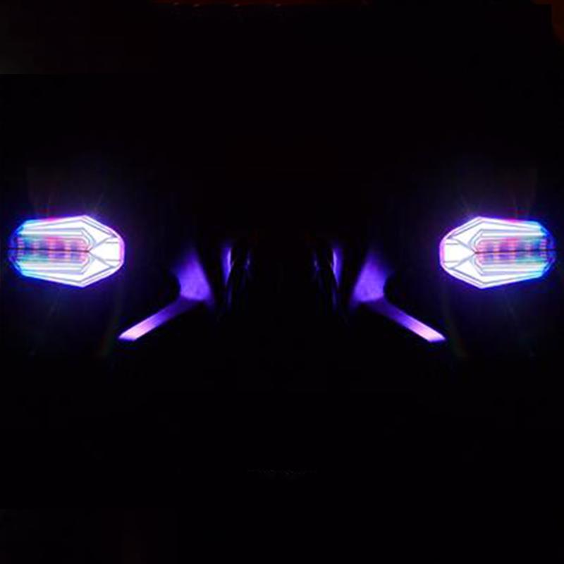 Rear Motorcycle Flasher Indicator LED DRL Black Blinker Lights Turn Signals for Motorbike Scooter E-bike Motocross