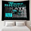 Custom Name skateboard Print Tapestry, Backdrop, Easy Setup, Ideal for Bedroom, Office & Living Room, with Aesthetic Wall Hanging Decor.