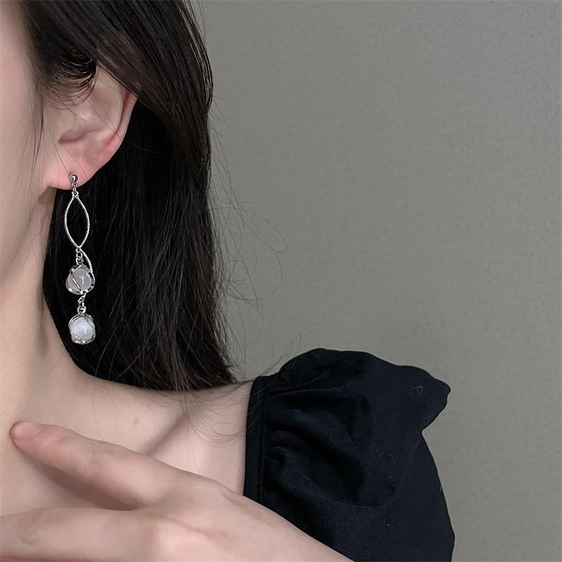 

Серьги-пусеты с кисточками из серебра 925 пробы Звездная река - Элегантные, универсальные украшения в стиле легкая роскошь для женщин