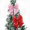 Holiday Sparkling Bow Sequin Pearl Cotton Bow Christmas Tree Set Decoration