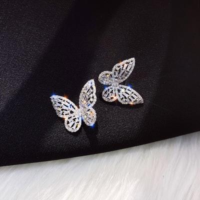 Modeschmuck Luxus Zirkon Ohrringe Intelligente Schmetterling Ohrringe für Frauen Hochzeitstag Geschenk