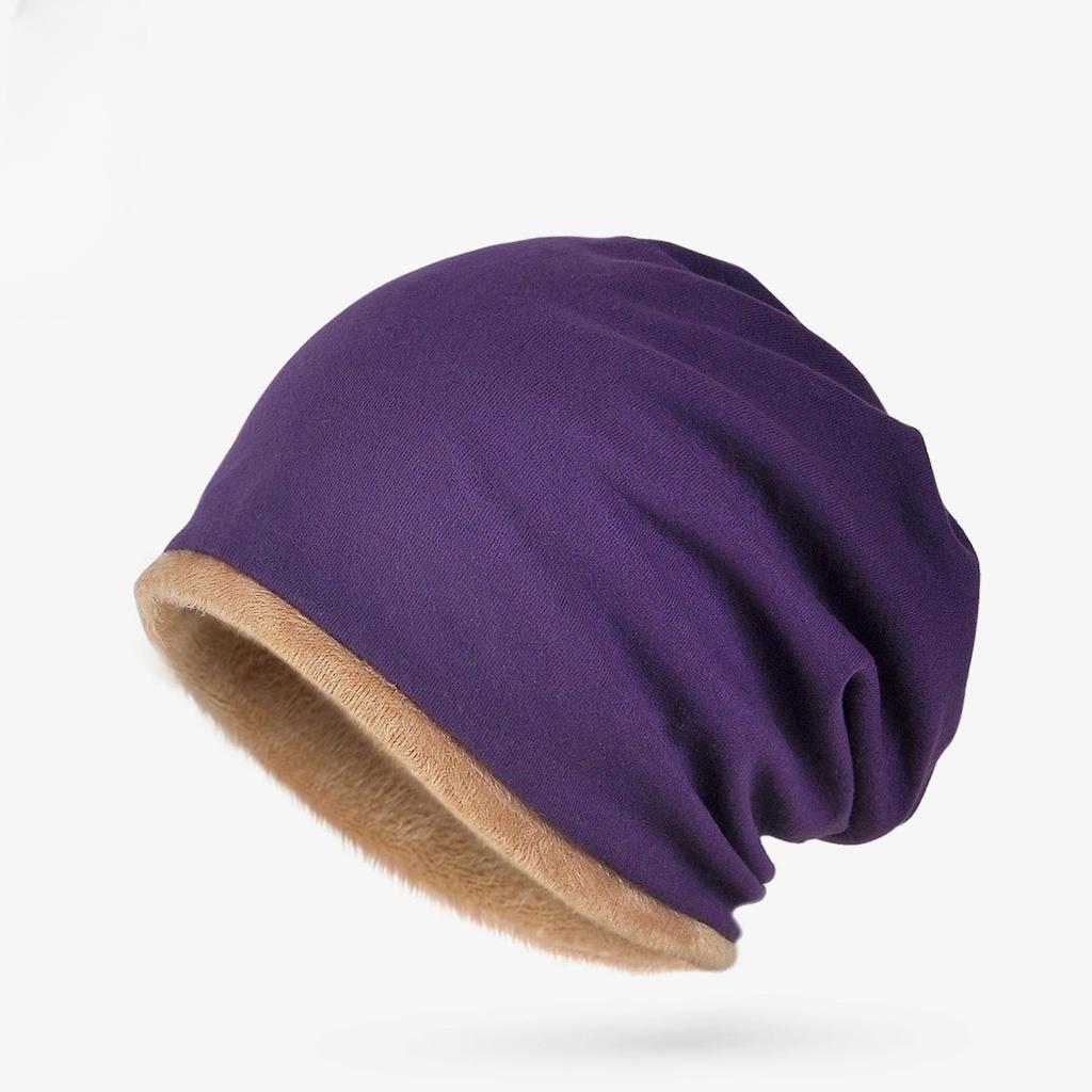 Solid Color Cotton Couple Headgear Stacking Hat