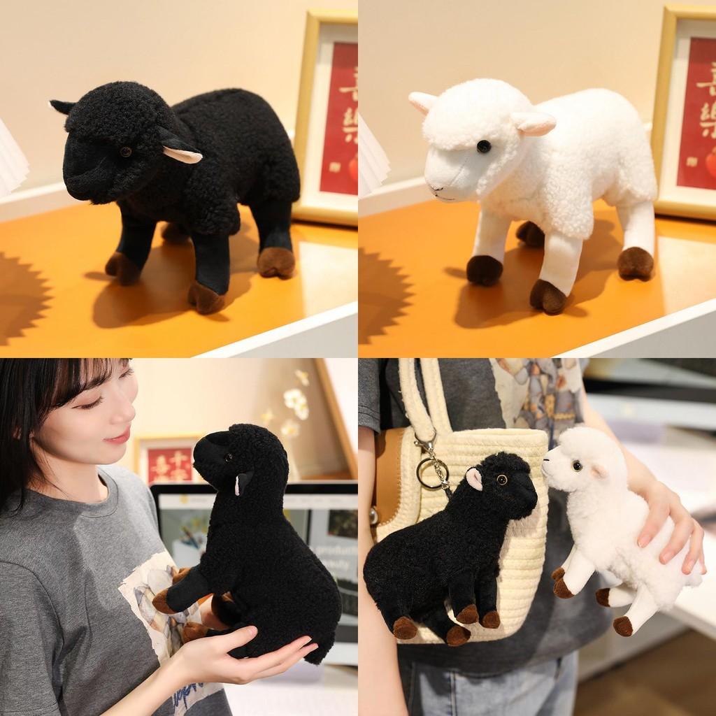 Sheep White Black Cute Animal Plush Toy Room Decoration Children Gift Birthday