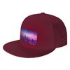 Fashion Vast City Skyline Flat Brim Sun Hat  Sports And Fitness Caps Unisex