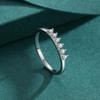 Tancise Classic 925 Sterling Silver  Zircon Ring Ladies Jewelry Wedding Promise Party Gift