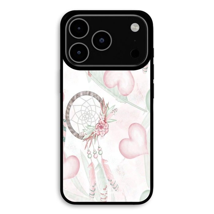 Hülle Für iPhone 18 Pro Max Herz-Traumfänger-Textur Maniacase schwarz