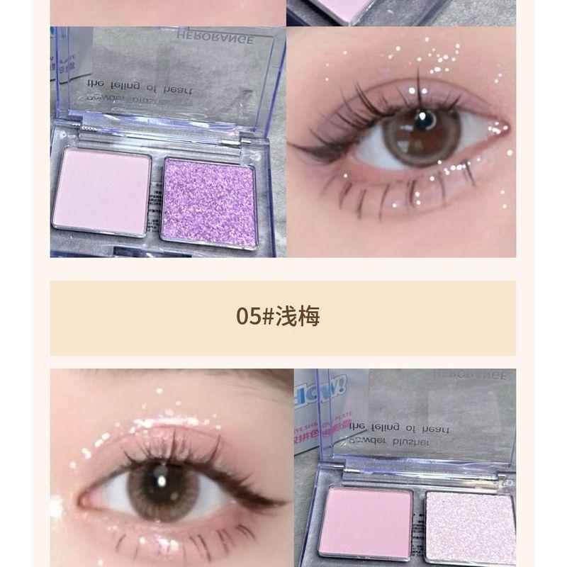 HERORANGE - Double Color Eyeshadow Palette - 3 Colors