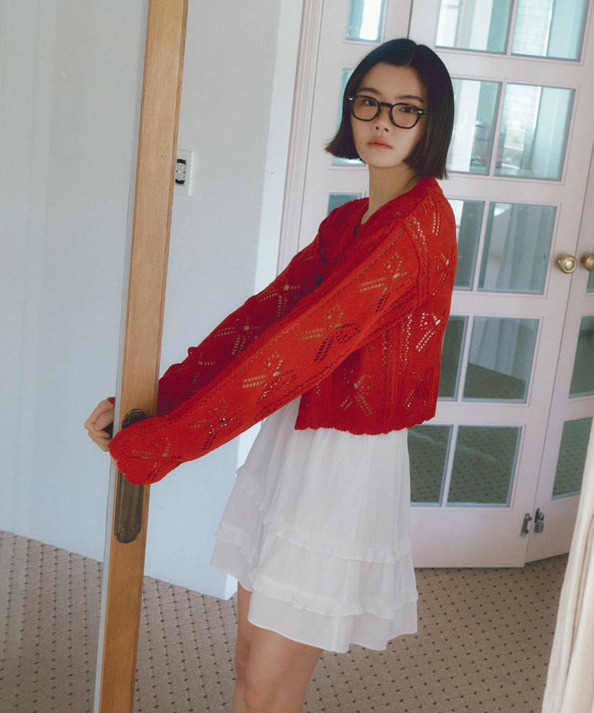 Riorg Asp Double Lace Mini Skirt White