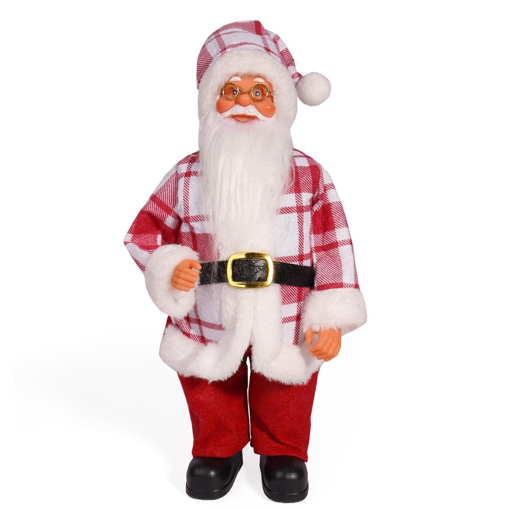 12-Inch Realistic Santa Claus Ornament: Cute, Creative Holiday Decoration