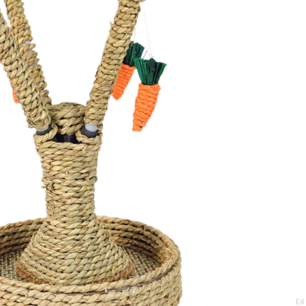 Bunny Chew Toy Cage Accessories Fun Protect Furniture Rabbit Molar Small Pet Climbing Tree for
