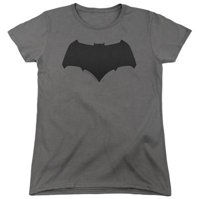 Justice League Film Batman Logo Damen T-Shirt Anthrazit