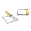 Rolling Support Stand Constructed from Steel with Adjustable Height for Long Material Positioning and Stability In Cutting
