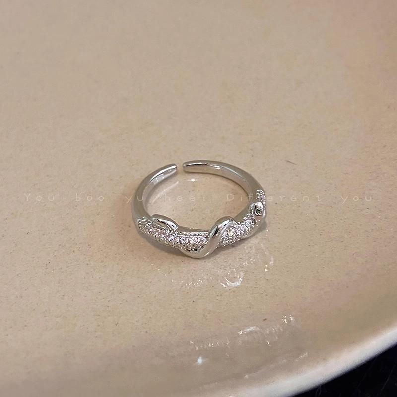 Inspired Fashionable Korean Zircon Ring Set With Multiple Color Options For Women Modern