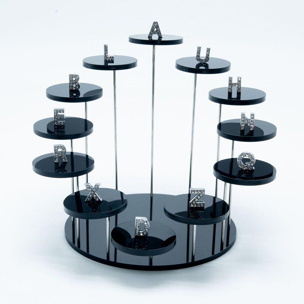12 Round Acrylic Ring Jewelry Display Stand MultiLayer Round Jewelry