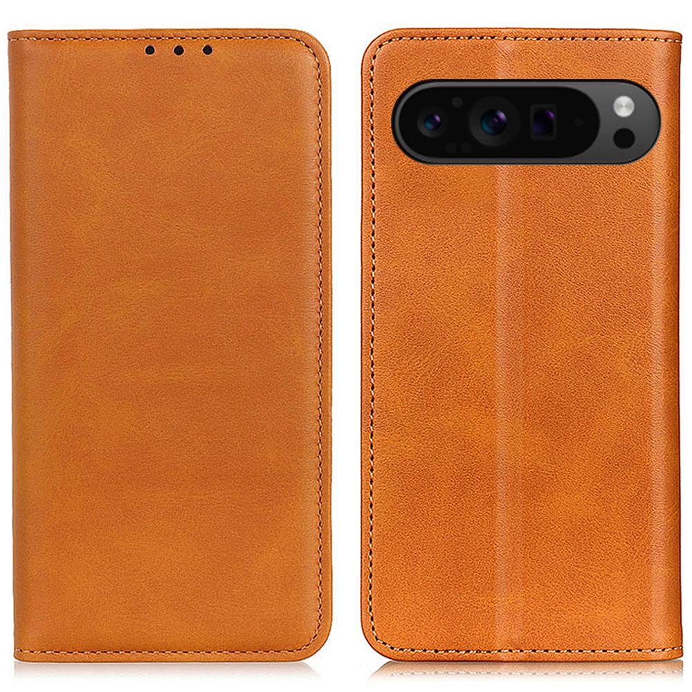 For Google Pixel 10 Pro XL/9 Pro XL Case Stand Hidden Magnetic Adsorption Split Leather Phone Cover