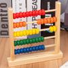 Five-Row Wooden Abacus for Children's Math and Puzzle Learning