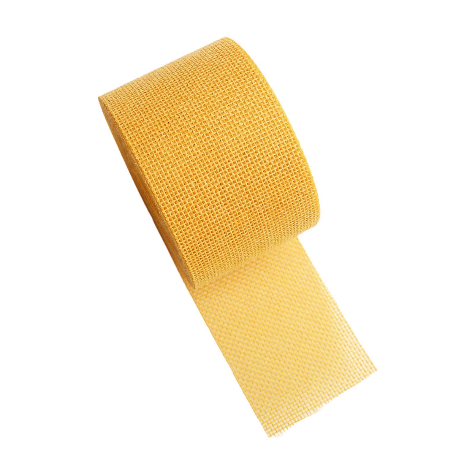 

Лента-имитация из льна, декоративная лента своими руками, легкая рождественская лента для жёлтый