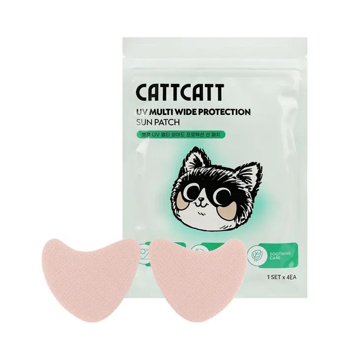 Cat Cat UV Protection Golf Sun Patch Mask Face Sunshade Facial Relief Running Hiking Sports 4-Pack