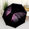 1pc Wings, Pink Folding Umbrella | Elegant Design, Fashionable Accessory, Durable Construction, Sturdy Ribs yy251107047