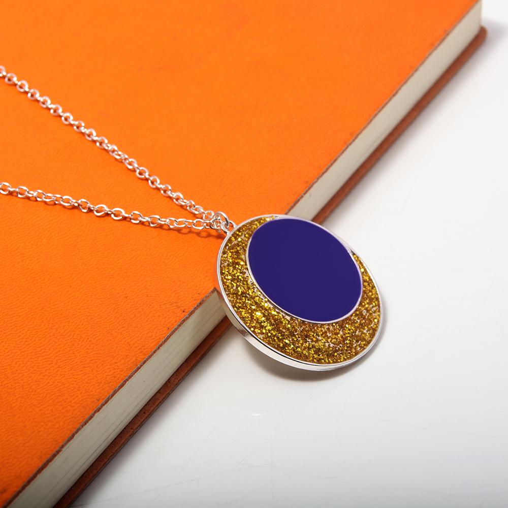 Anime The Owl House Necklace Amity Blight Moon Pendant Necklace for Women Men Jewelry Accessories