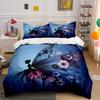 Fairy Floral Decorative Set Bedding Set with 1 Duvet Cover 2 Pillowcases Single Double King Queen, Gift