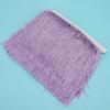 10yd 14cm Langer Fransen Latein Kleid Quasten Polyester Spitze Besatz Band Nähen Bühne DIY Vorhang Bekleidungszubehör Violett