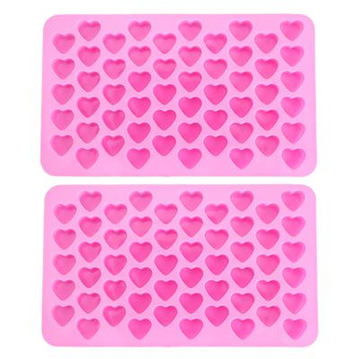55 Holes Heart Shaped Nonstick Silicone Chocolate Cake Mold Ice Cubes Tray Mould Kitchen Baking
