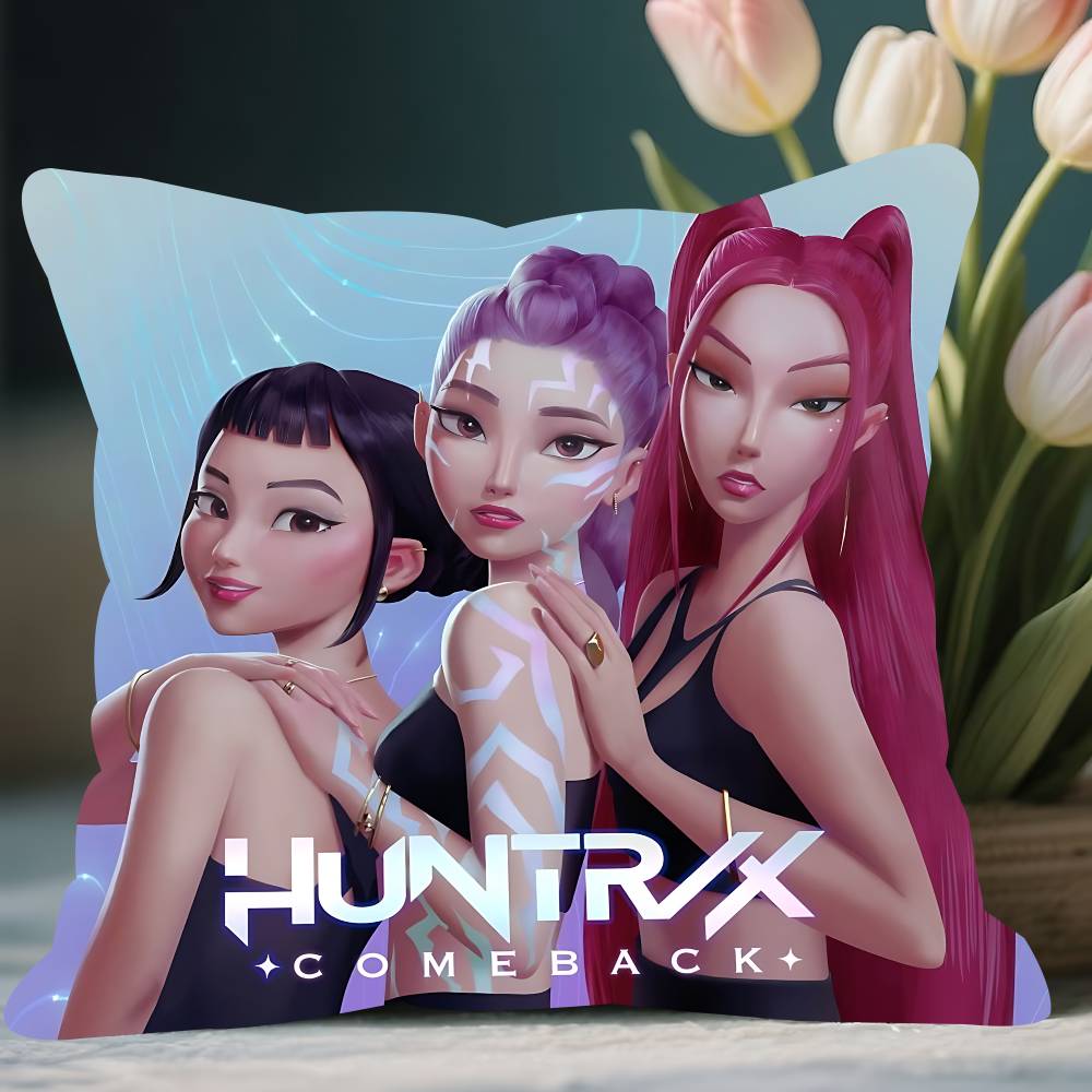 

K-pop Демон H-Охотники Персонализированная Наволочка Пыльник Спальня Детская Вечеринка Украшение Наволочка День Рождения Детский Подарок 12x12Inch