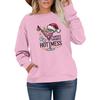 Women's Fashionable Casual Plus-Size Long Sleeve Pullover Printed Sweatshirt