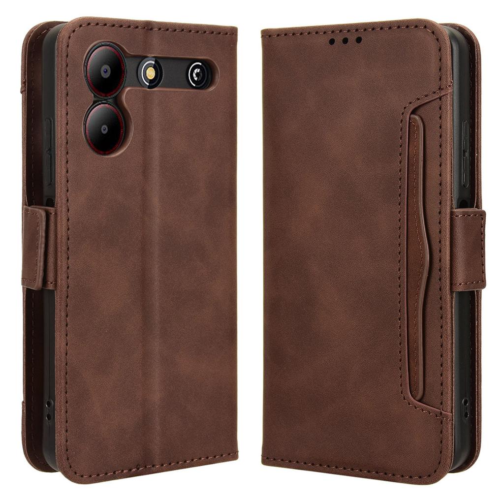 For ZTE Blade A54 Leather Folio Wallet Case Stand View Phone Cover Card Slots