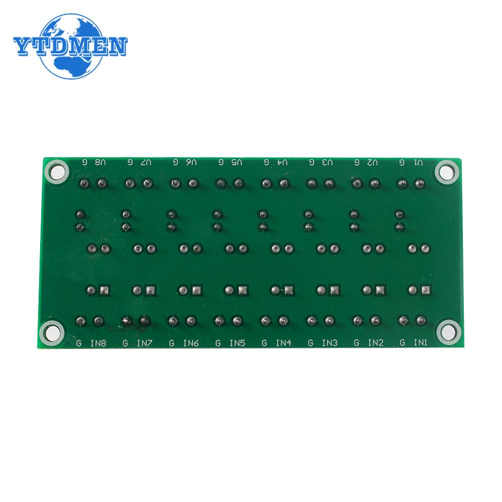 PC817 8 Channel Optocoupler Isolation Board 8-way Voltage Converter Adapter Module 3.6-30V Driver Photoelectric Isolated Modules