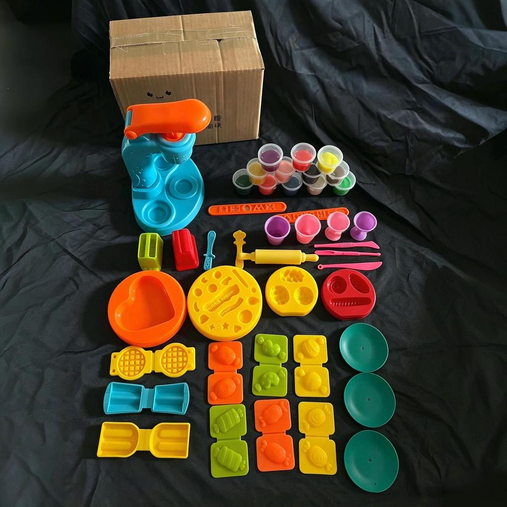 Ensemble de jouets maisonnette en argile pour enfants: Moules à Glace DIY et Kit Créatif Play-Doh