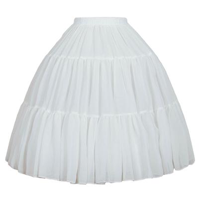 Jupon Crinoline Femme Jupon à Cerceaux Ajustable Robe de Bal Demi-Jupon Filles Jupon Court pour Robe de Mariée