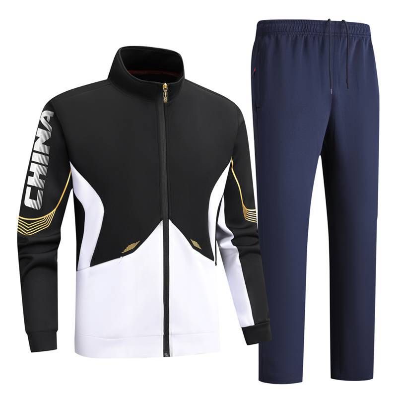 Printed logo Chinese sportswear suit, appearance suit, competition suit, sports training suit, student group sports suit