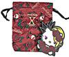 X JAPAN YOSHIKI Yoshikitty Official Merchandise Limited Edition 1000 Mirrored Drawstring Pouch "Red